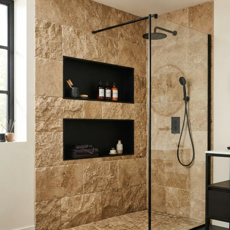 Black and Tan Bathroom Ideas
