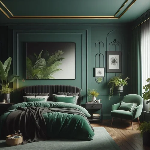 15 Elegant Dark Green Bedroom Ideas for Tranquility
