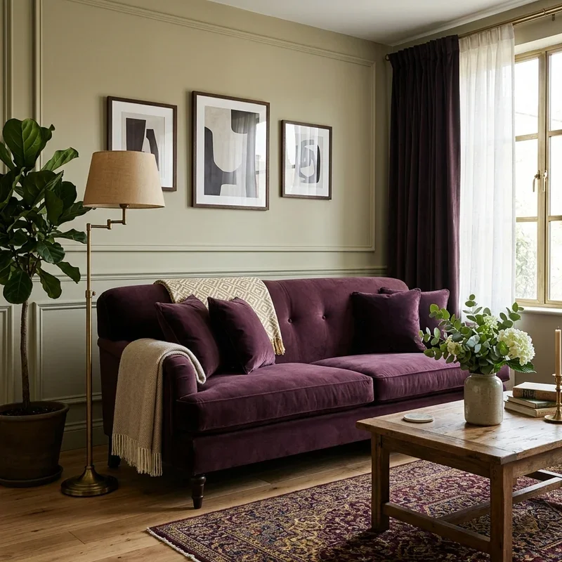 Purple Sofa Living Room Ideas