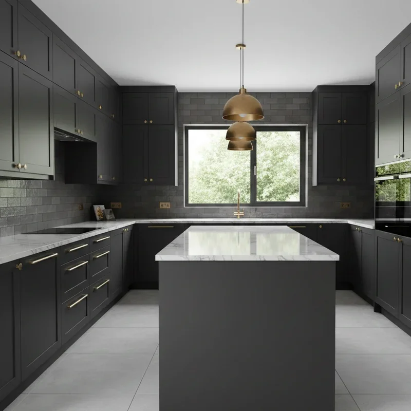 Dark Grey Kitchen Cabinets Ideas
