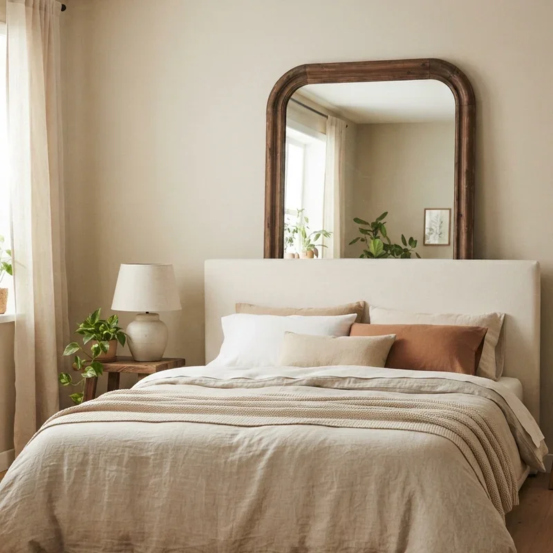 Bedroom Floor Mirror Decorating Ideas