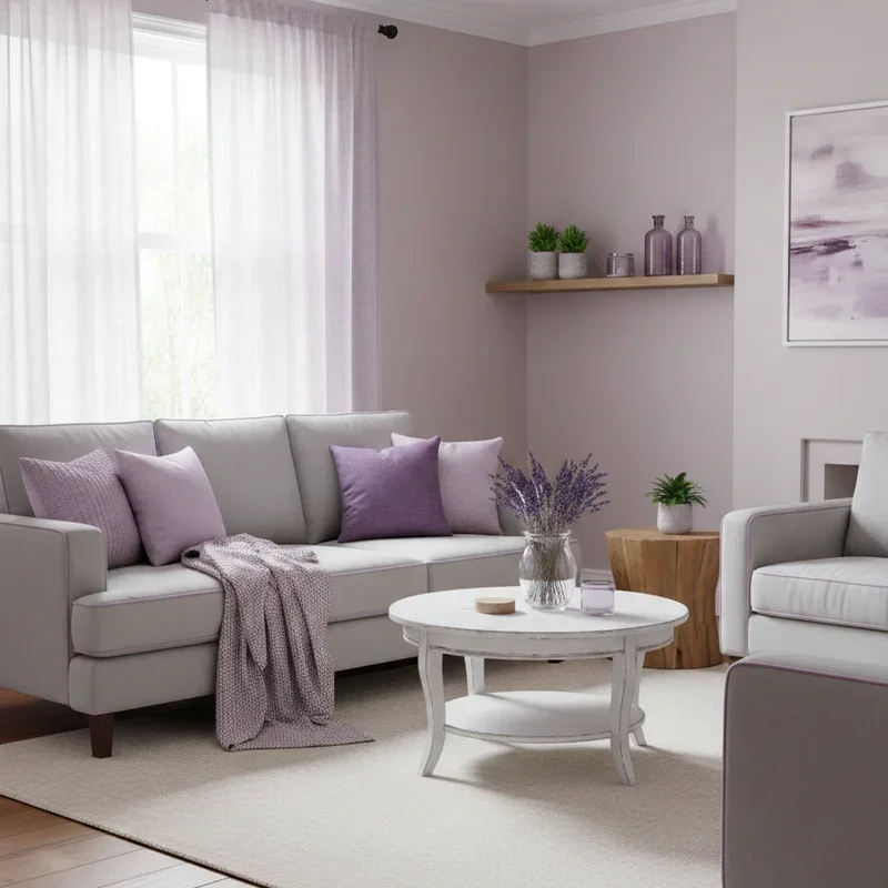 Lavender Living Room Ideas