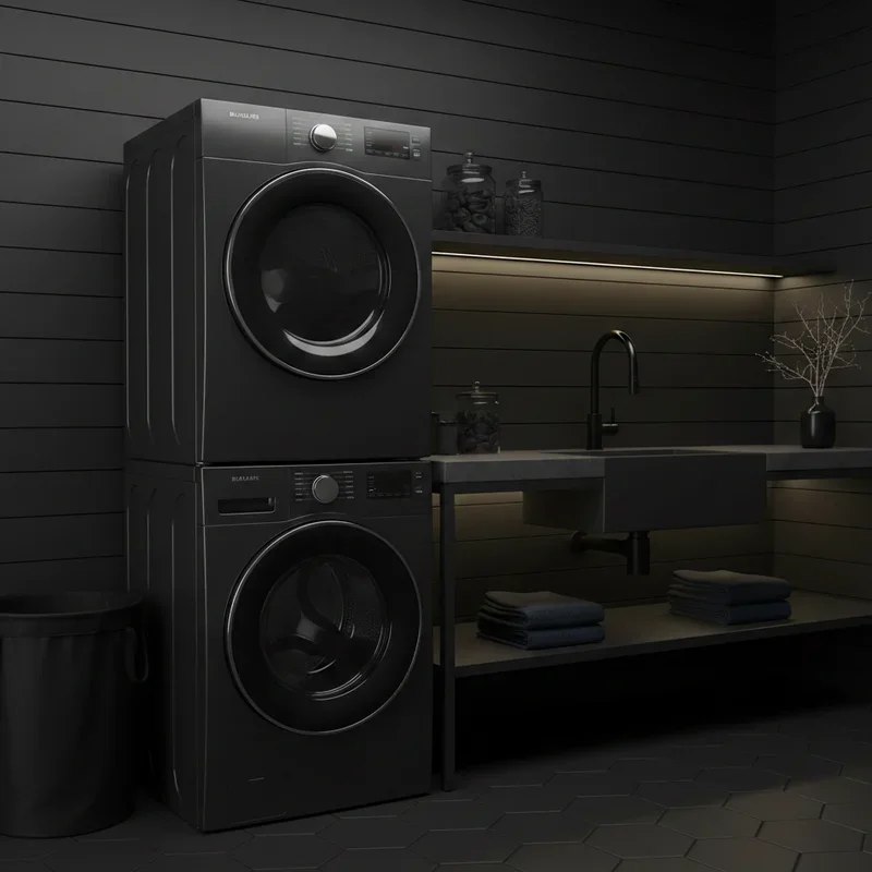 Black Laundry Room Ideas