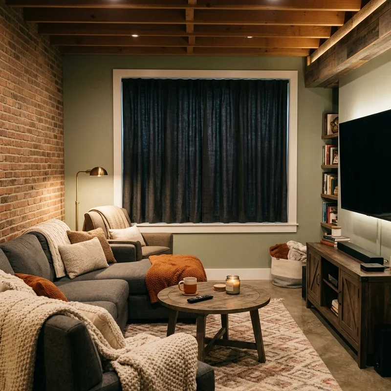 Cozy Basement TV Room Ideas