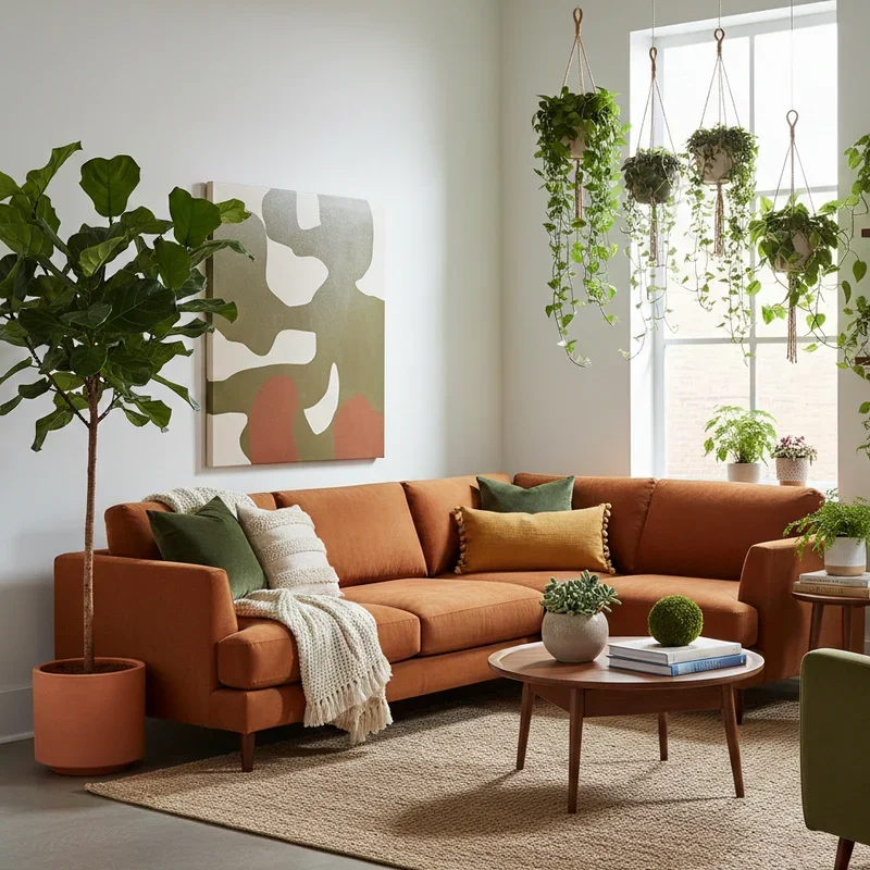 Burnt Orange Living Room Ideas