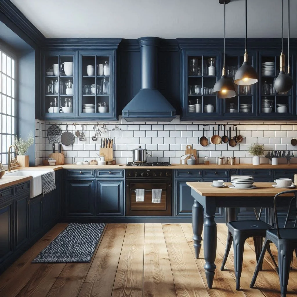 Navy Blue Kitchen