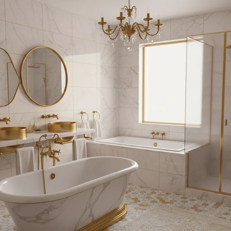 Gold Bathroom Ideas