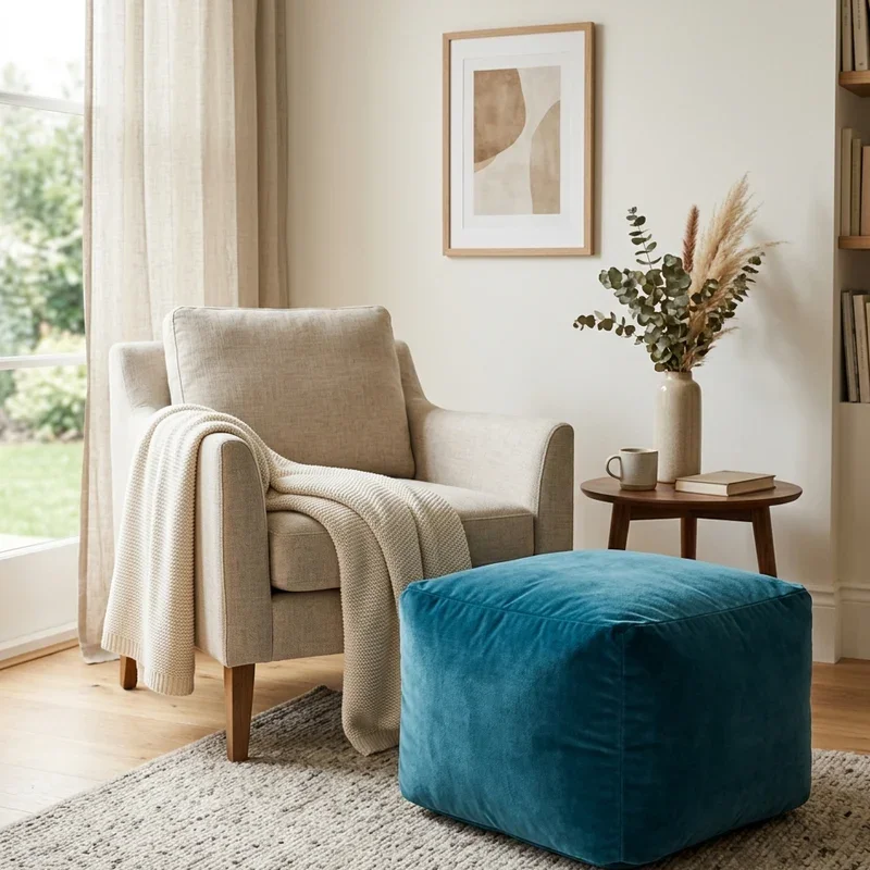 Pouf Living Room Ideas