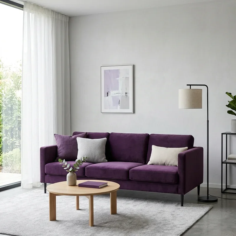 Purple Sofa Living Room Ideas