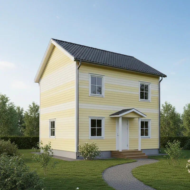 Yellow Siding House Ideas