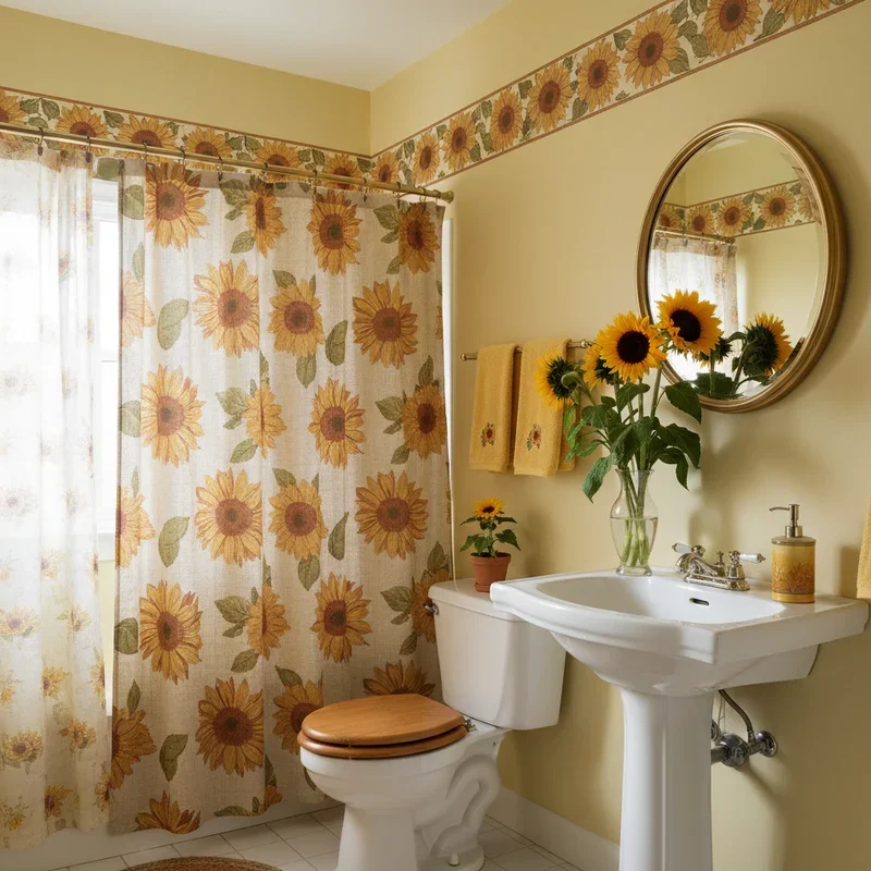 15 Sunflower Bathroom Ideas to Brighten Your Home