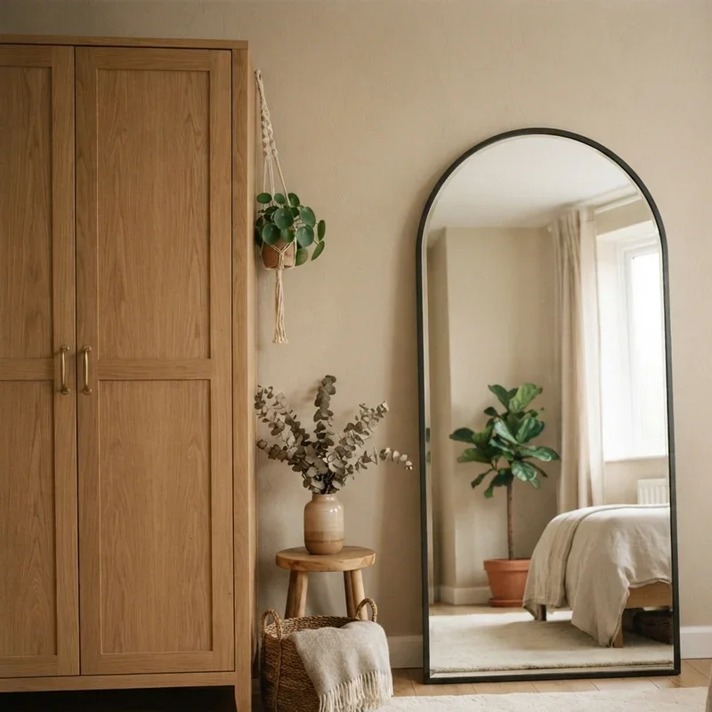 Bedroom Floor Mirror Decorating Ideas