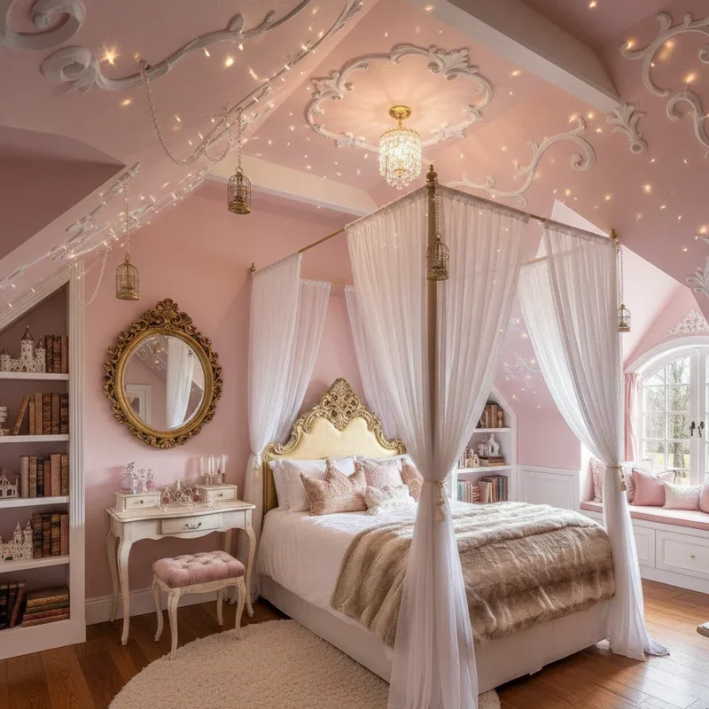 Girl Attic Bedroom Ideas