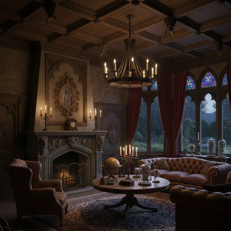 Victorian Gothic Living Room Ideas