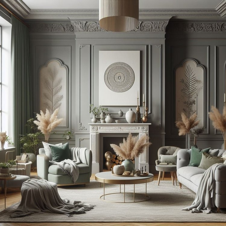 15 Stunning Grey and Sage Green Living Room Ideas