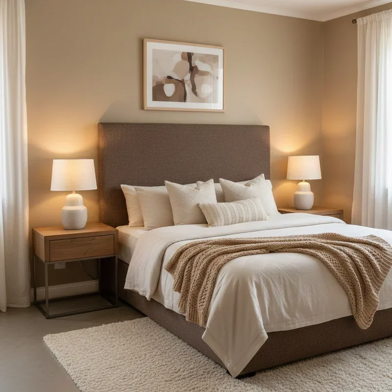 Beige and Brown Bedroom Ideas