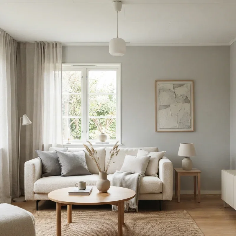 Cream and Gray Living Room Ideas
