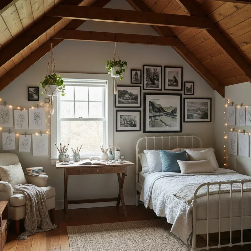 Girl Attic Bedroom Ideas