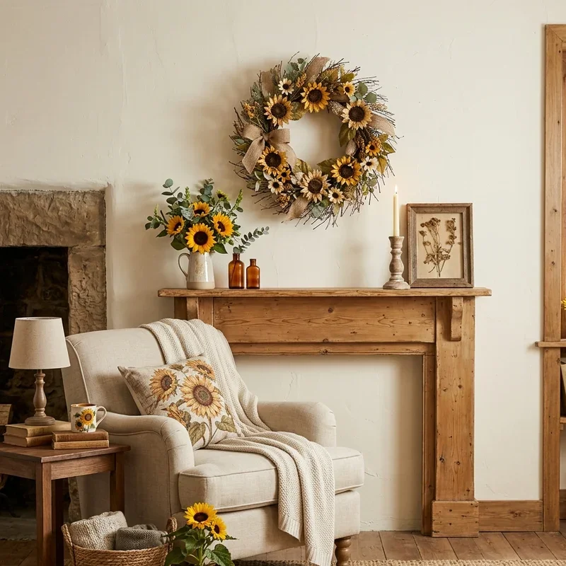 Sunflower Living Room Ideas