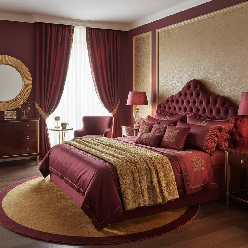 Burgundy Bedroom Ideas