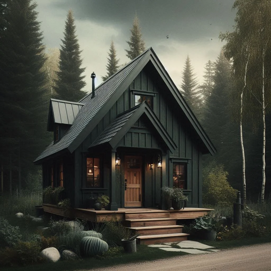 15 Dark Green House with Black Trim Ideas to Try