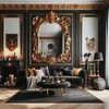 15 Luxurious Black and Gold Living Room Ideas