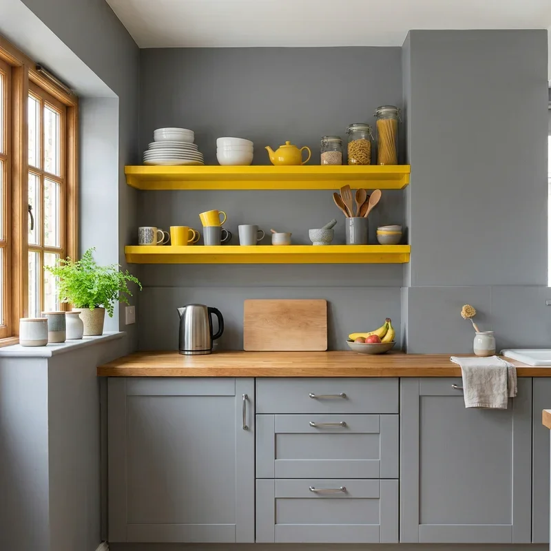 Gray and Yellow Kitchen Ideas