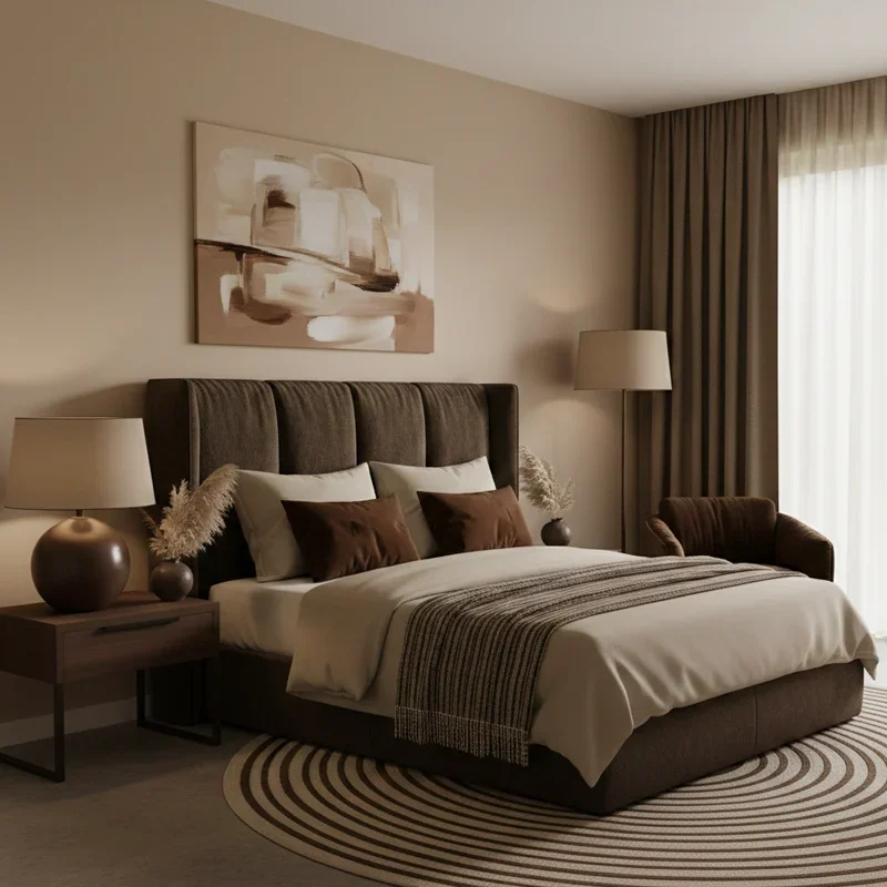 Beige and Brown Bedroom Ideas