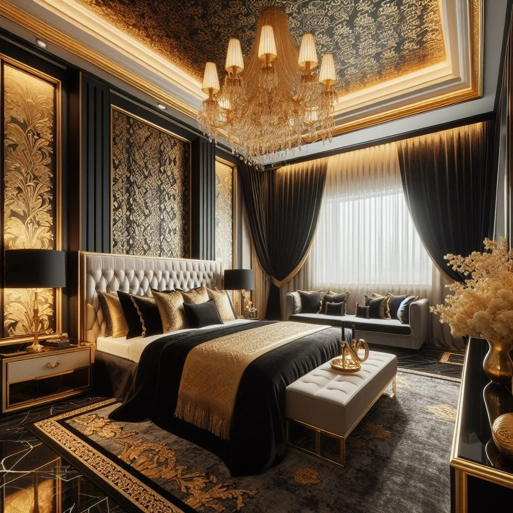 15 Stunning Black and Gold Bedroom Ideas for Luxurious Spaces