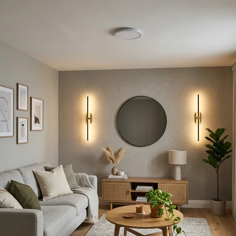 Low Ceiling Modern Living Room Lighting Ideas