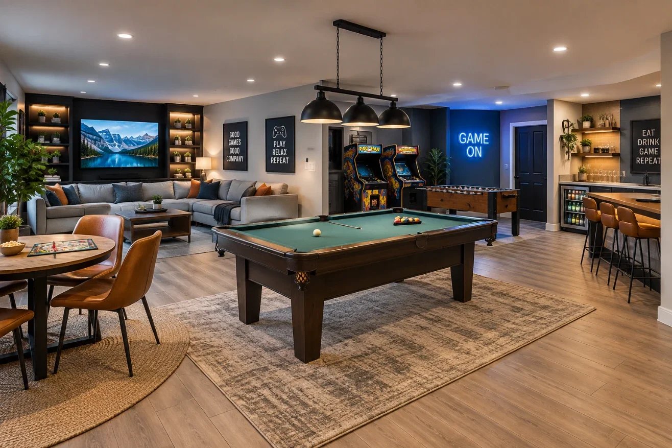 Multipurpose Game Room Ideas: How to Design One Room for Many Kinds of Fun