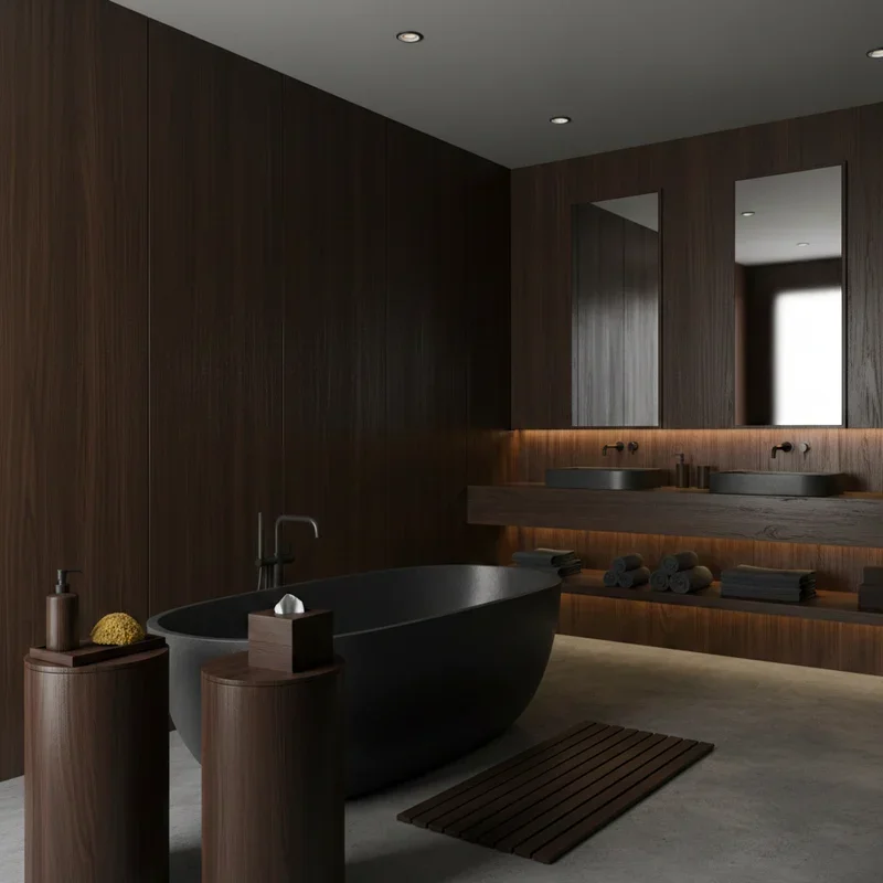Dark Wood Bathroom Ideas