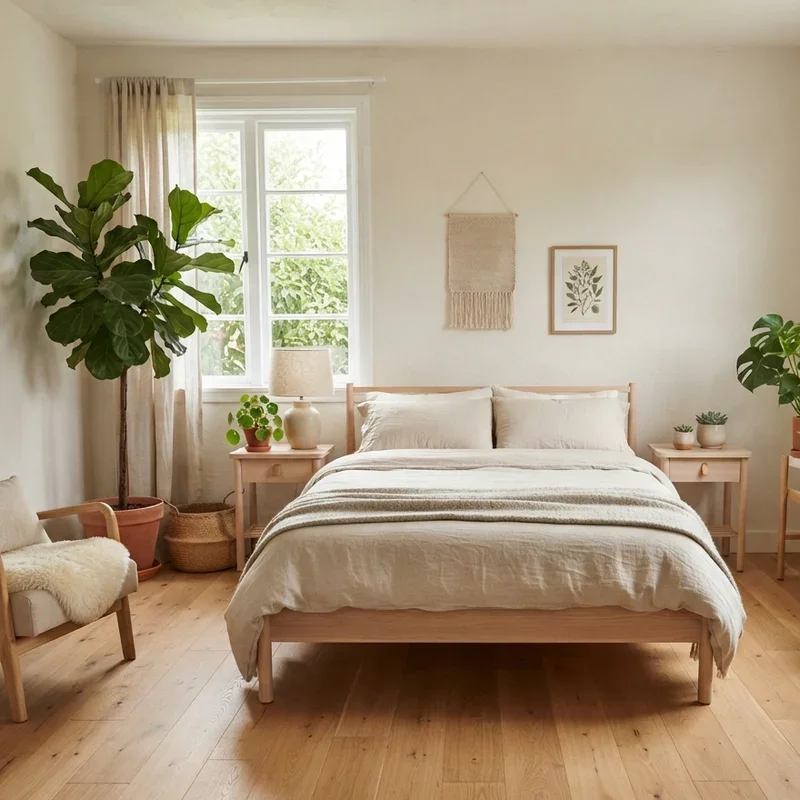 Light Wood Floor Bedroom Ideas