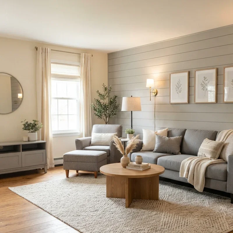Cream and Gray Living Room Ideas