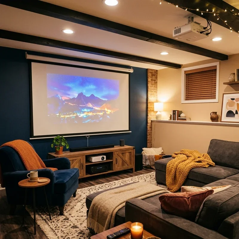 Cozy Basement TV Room Ideas