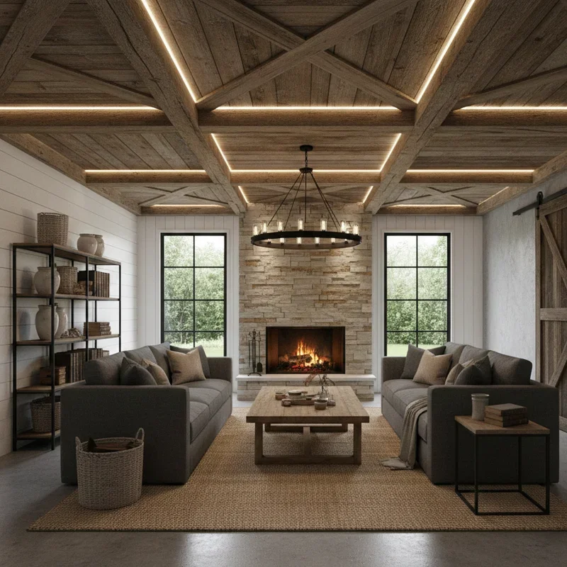 Modern Farmhouse Basement Ideas