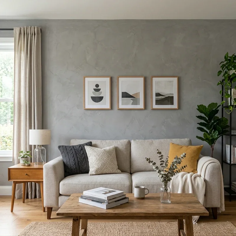 Gray Wall Living Room Ideas