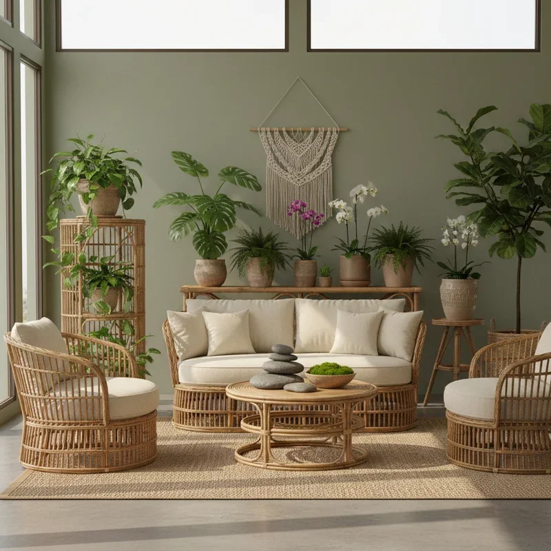 Rattan Living Room Ideas