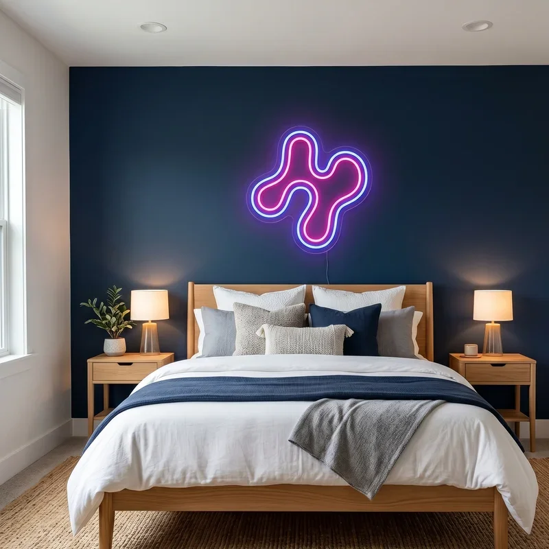 Navy Blue Accent Wall Bedroom Ideas