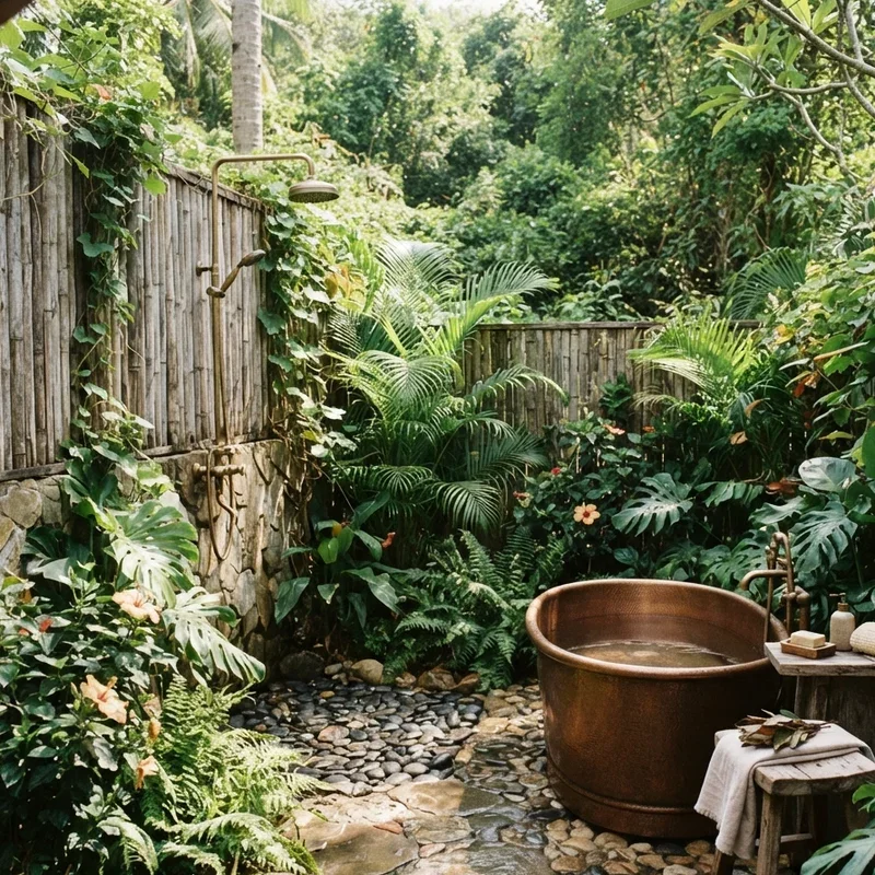 15 Outside Bathroom Ideas for a Relaxing Outdoor Retreat