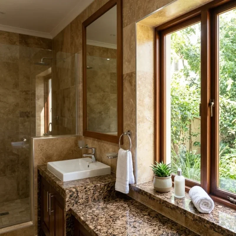 Brown Granite Bathroom Ideas