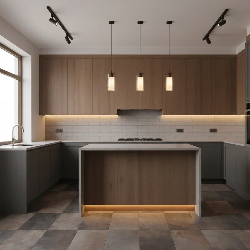 Grey and Brown Kitchen Ideas