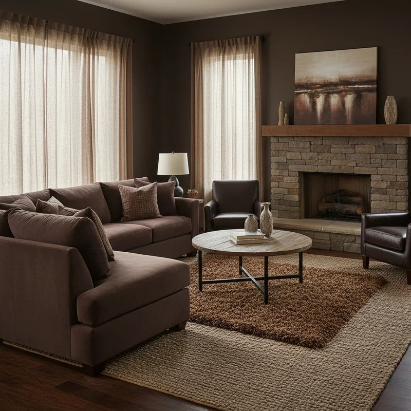 Dark Brown Living Room Ideas