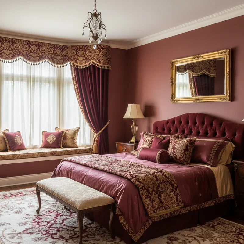 Burgundy Bedroom Ideas