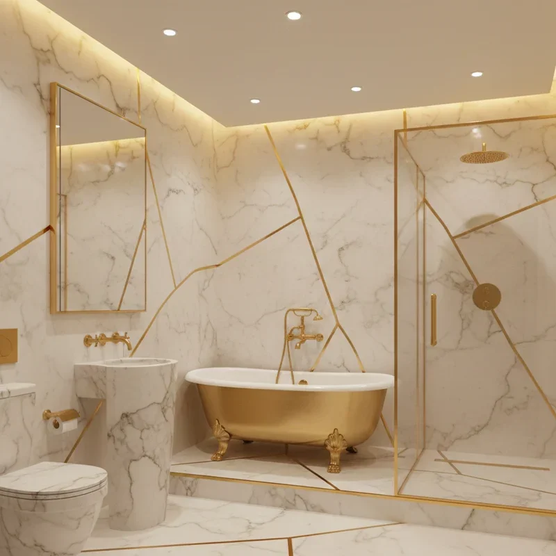 Gold Bathroom Ideas