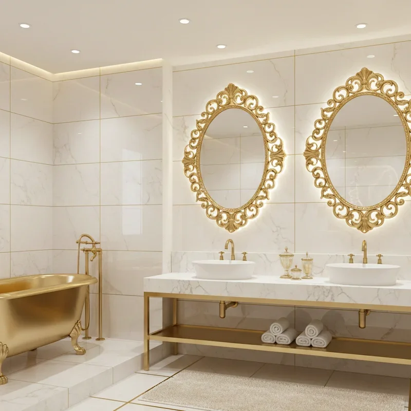 Gold Bathroom Ideas