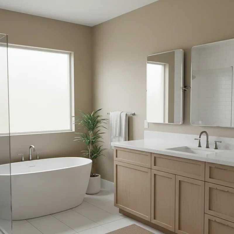 Tan and White Bathroom Ideas