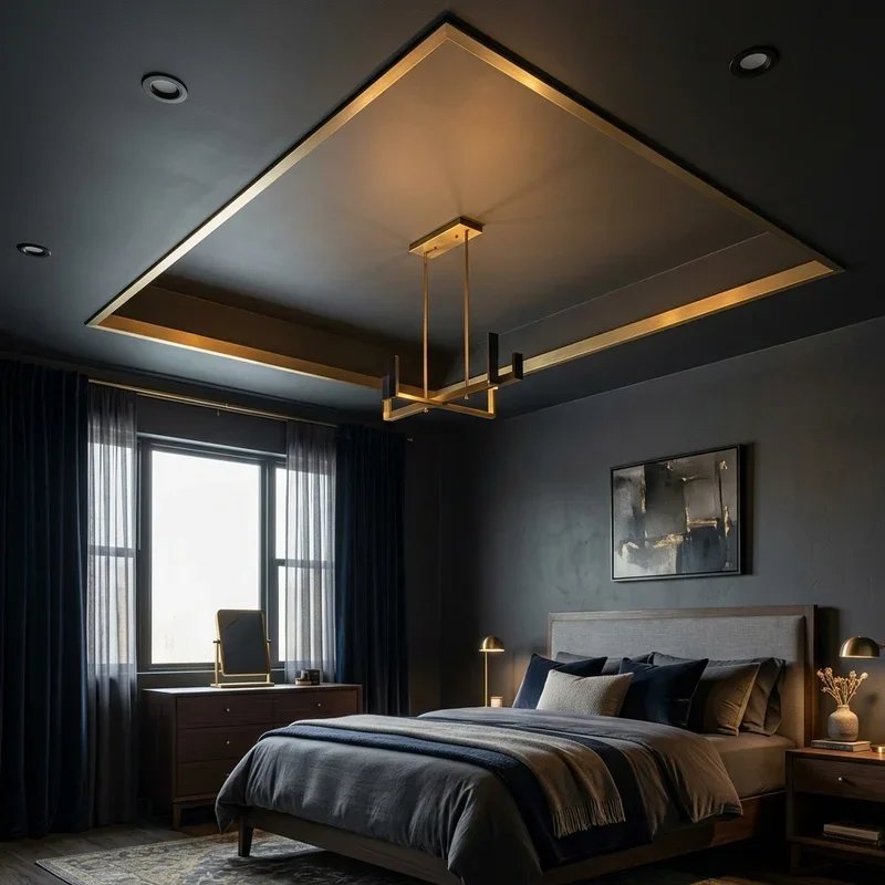 Dark Master Bedroom Tray Ceiling Ideas