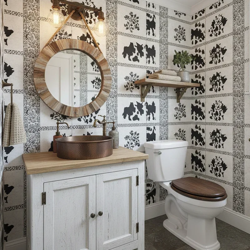Rustic Half Bathroom Ideas