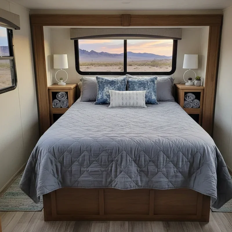 15 RV Bedroom Ideas to Upgrade Your Camper Interior